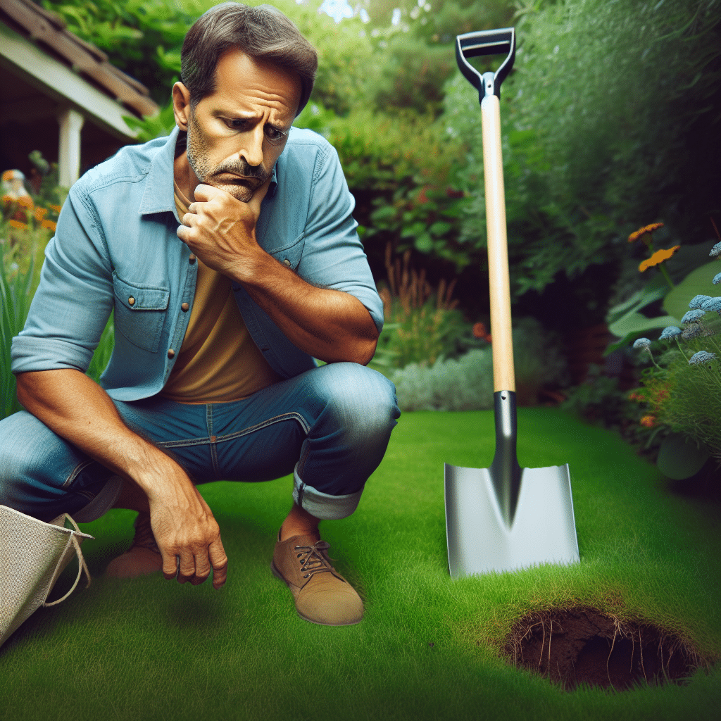 Trou de rat dans le jardin que faire - crédits Dall E 3