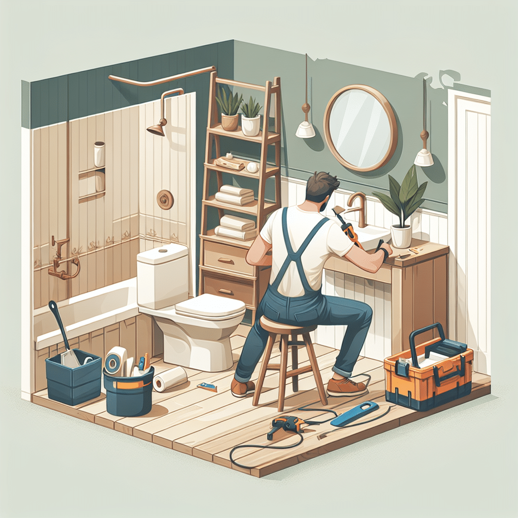 Comment renover sa salle de bain - crédits Dall E 3