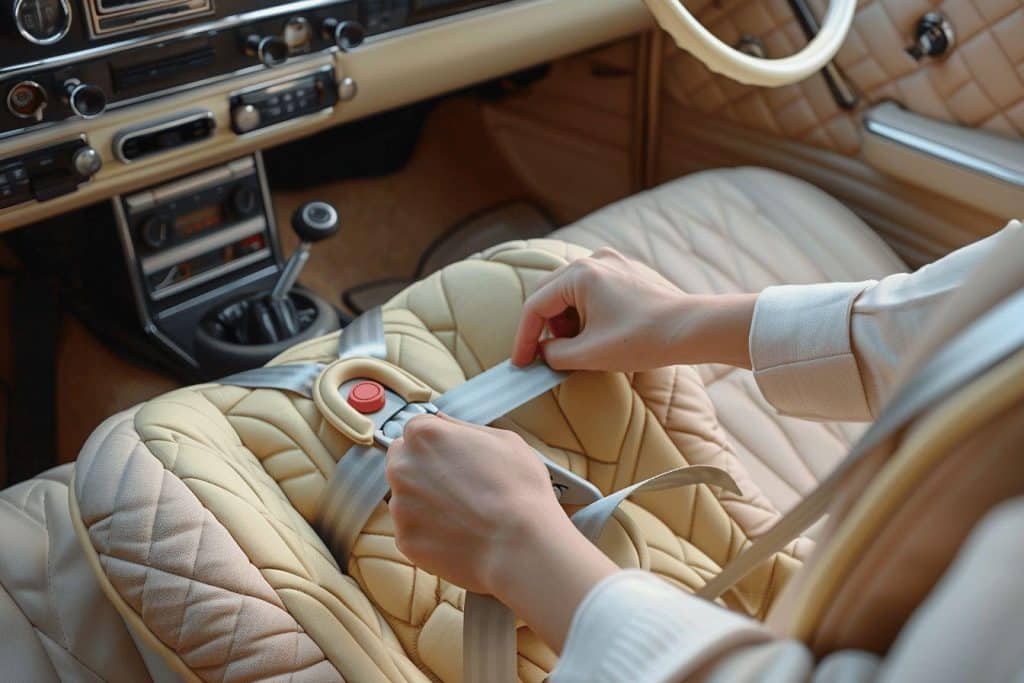 Comment installer un siège auto nania avec ceinture de sécurité ?