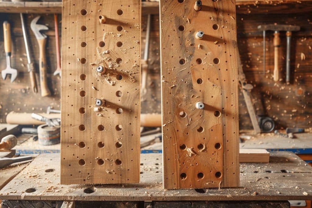 Comment fixer deux planches perpendiculaires ensemble ?