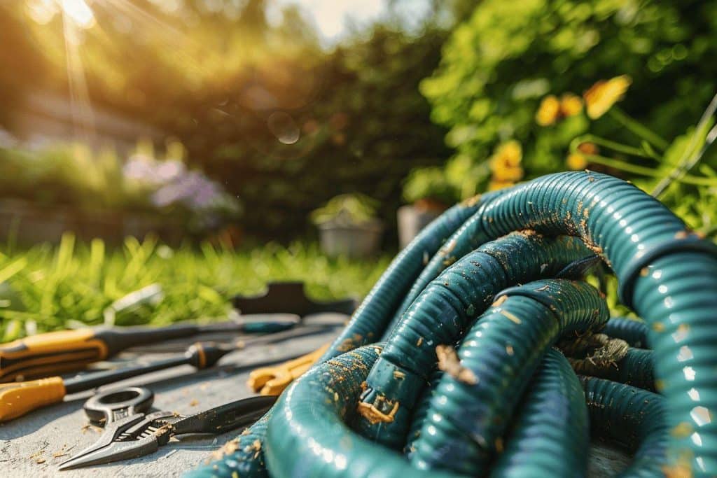 Comment réparer un tuyau d'arrosage extensible ?