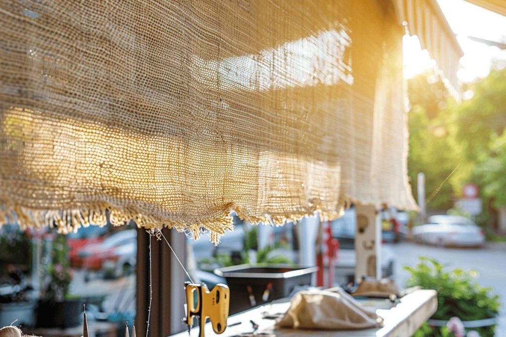 Comment réparer une toile de store décousue ?