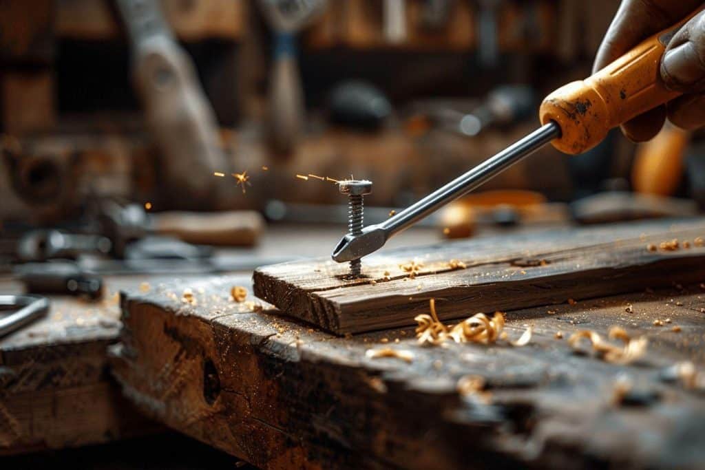 Comment serrer une vis qui tourne dans le vide bois ?