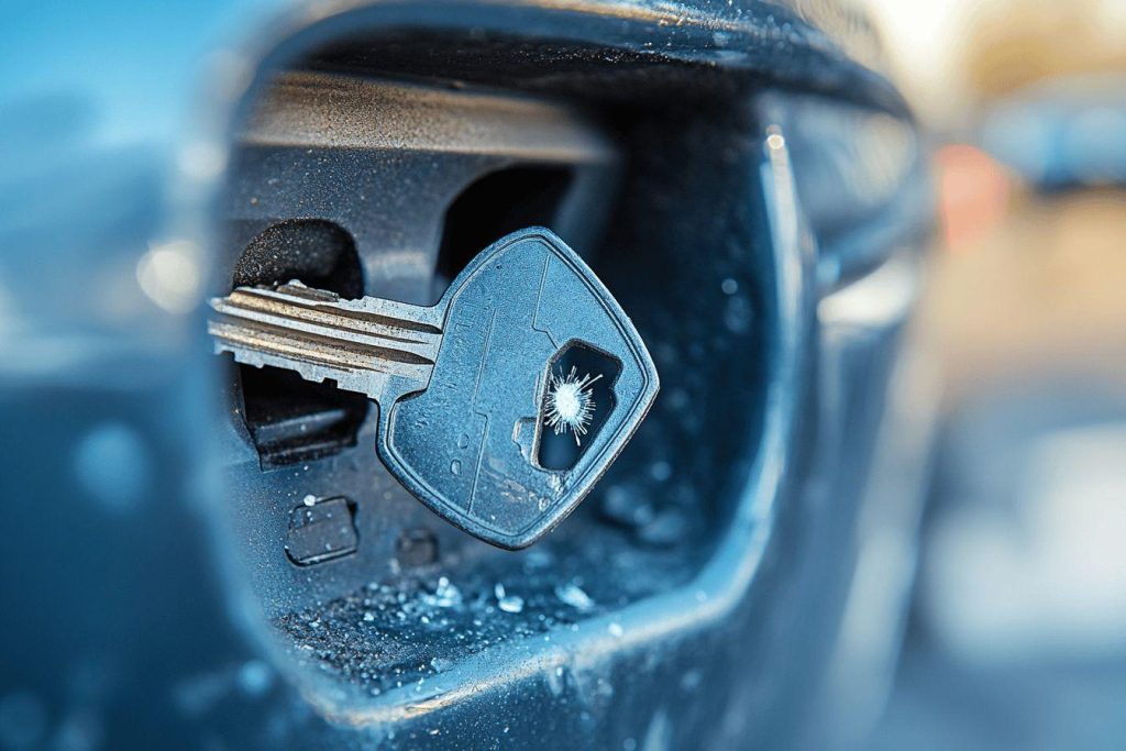 Comment retirer une clé cassée dans une serrure de voiture ?