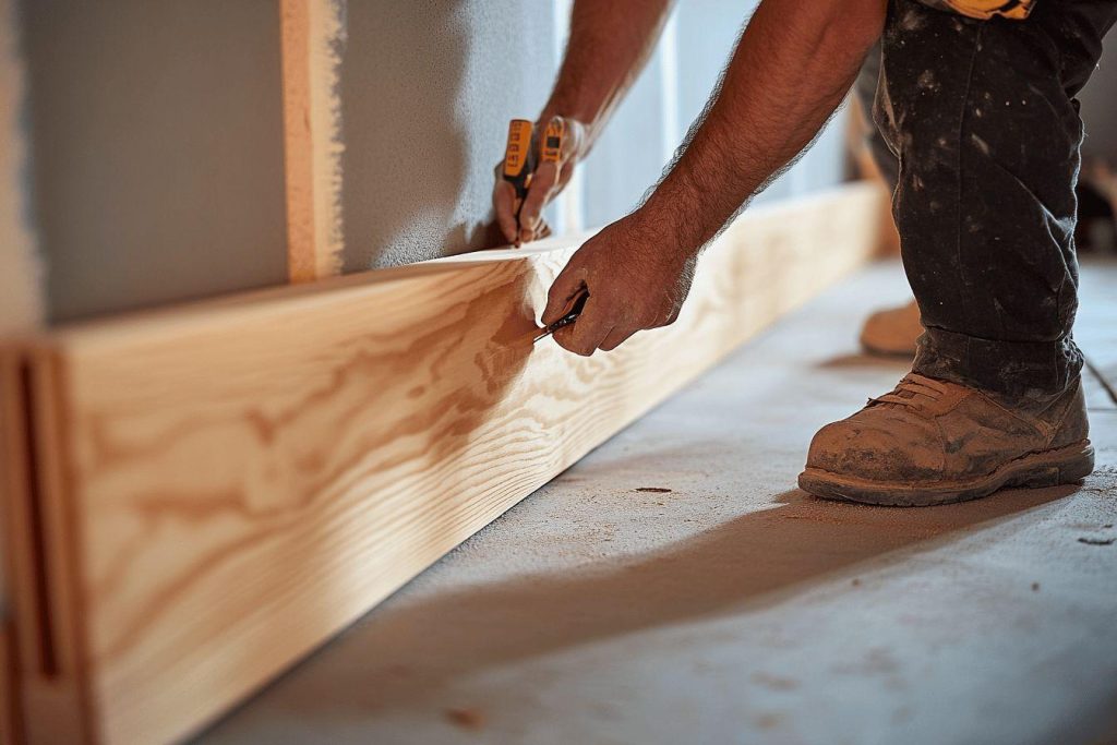 Comment poser des plinthes en bois sur du placo ?
